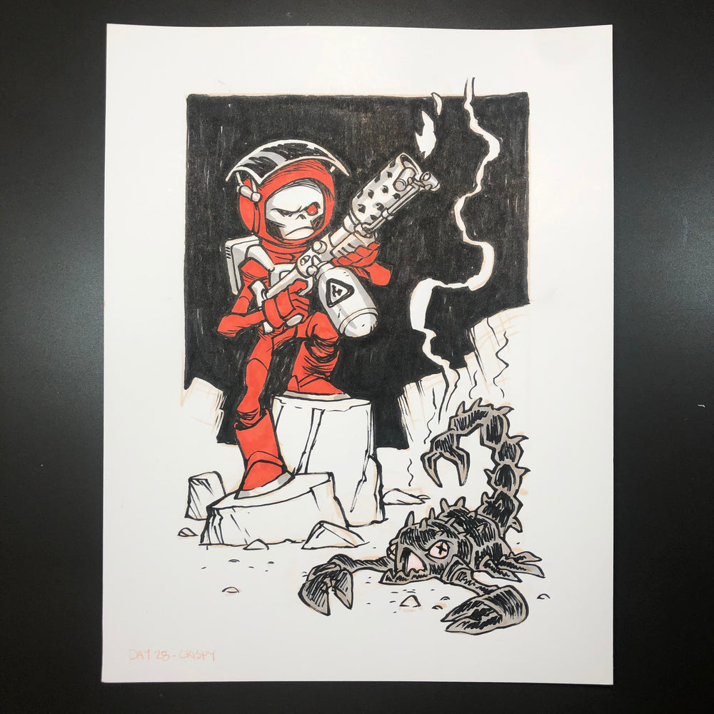 Skull Chaser Crispy Drawing