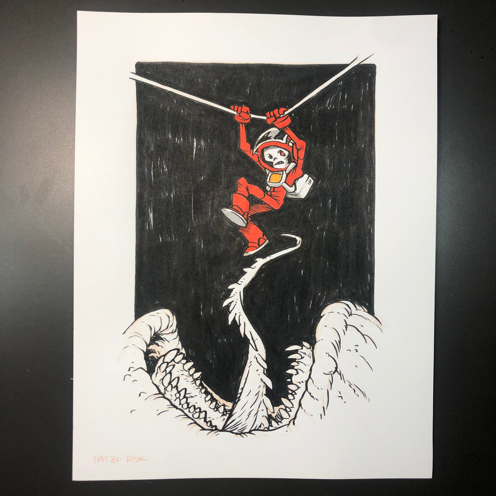 Skull Chaser Risk Drawing