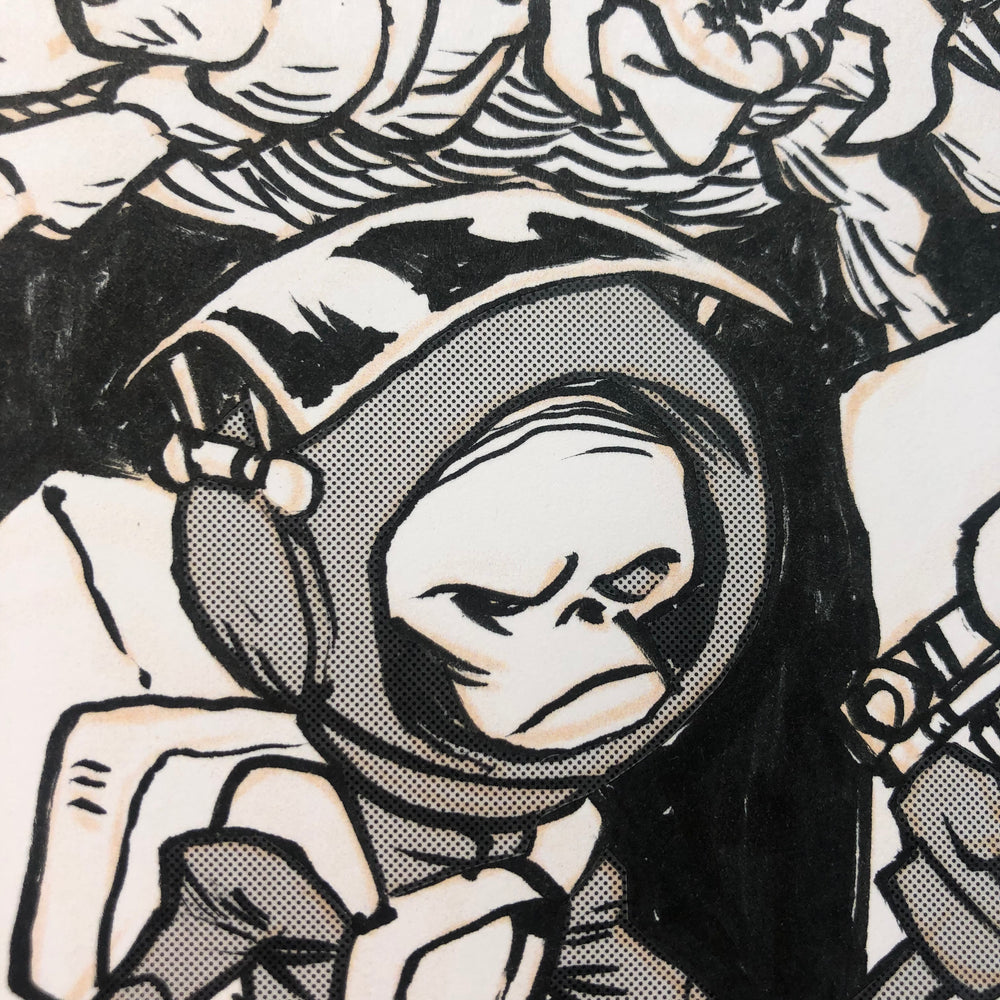 Skull Chaser Tick Monster Drawing