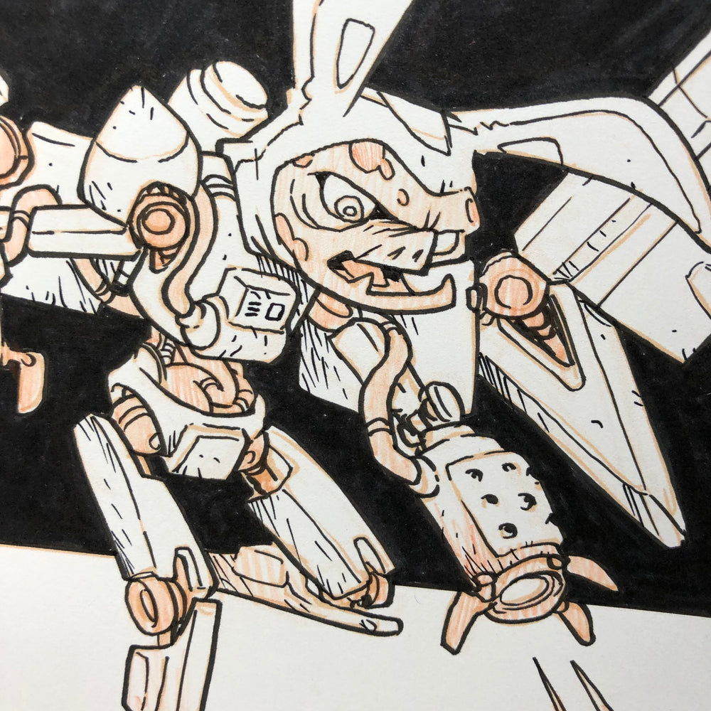 Blazing Bat Lives! Drawing