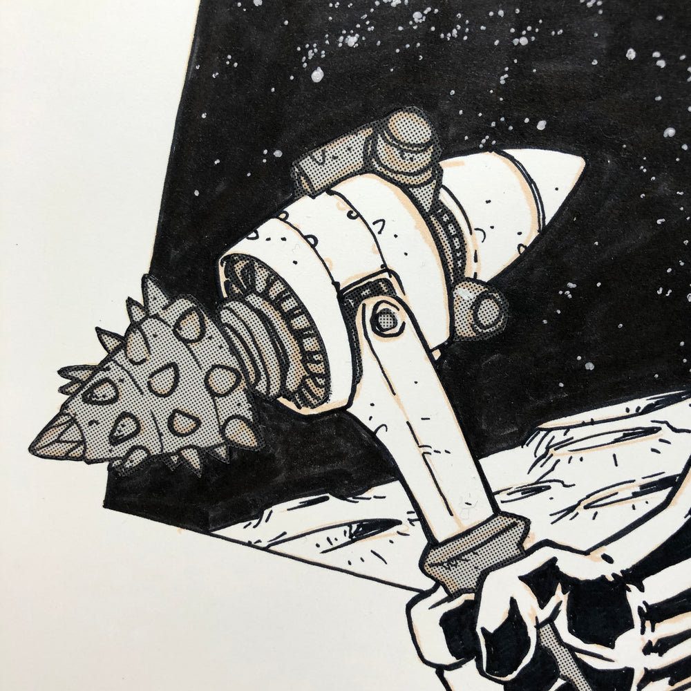 Tronk the Moon Troll Drawing