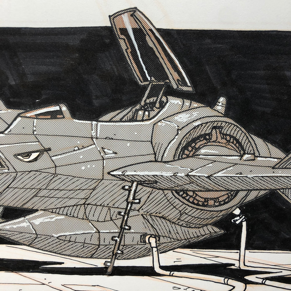 Missile Mouse and the Raven Drawing