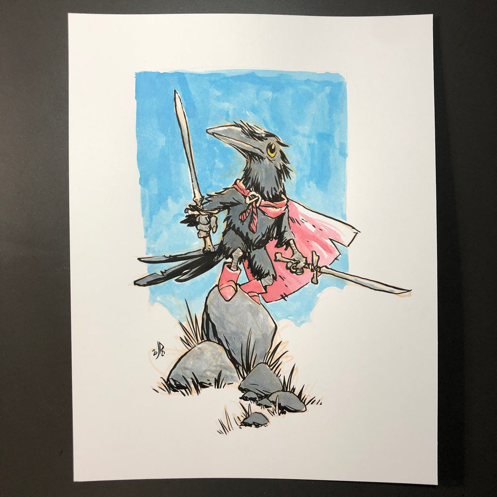 Raven Wanderer Painting