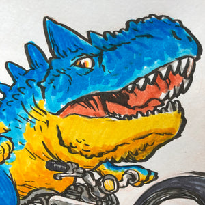 Dino Bike Drawing