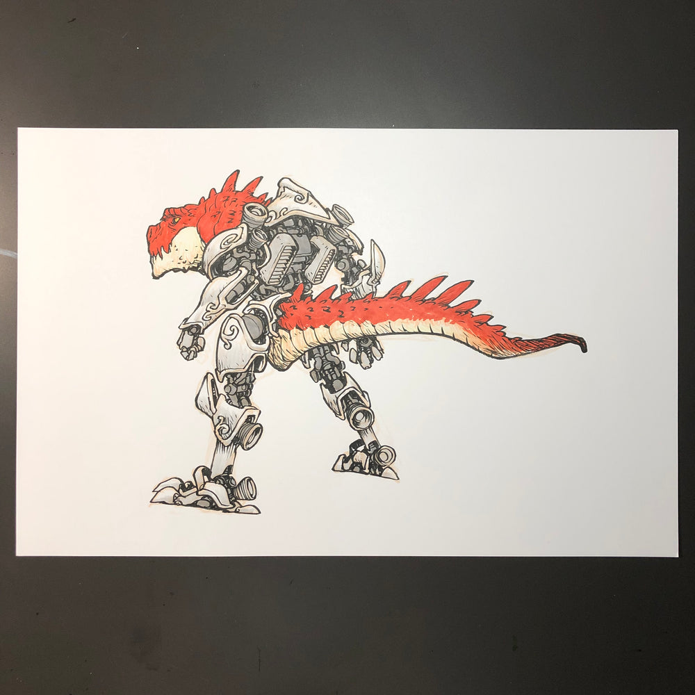 Mech Dragon Drawing