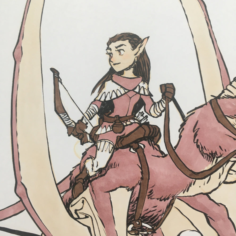 Pterosaur Rider - Original Art