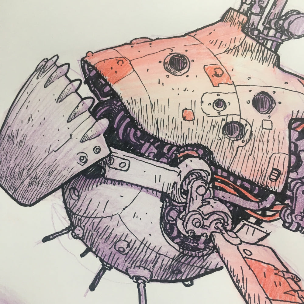 Deep Sea Sub - Original Art