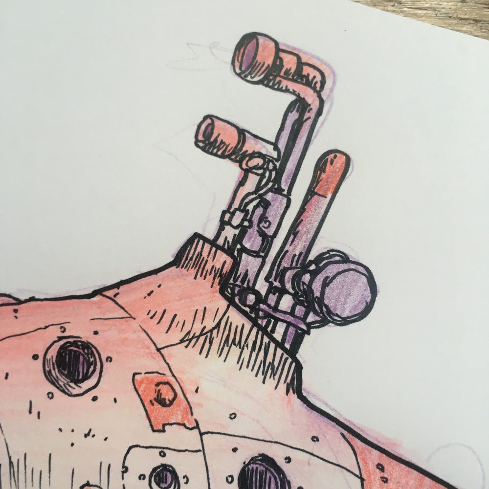 Deep Sea Sub - Original Art