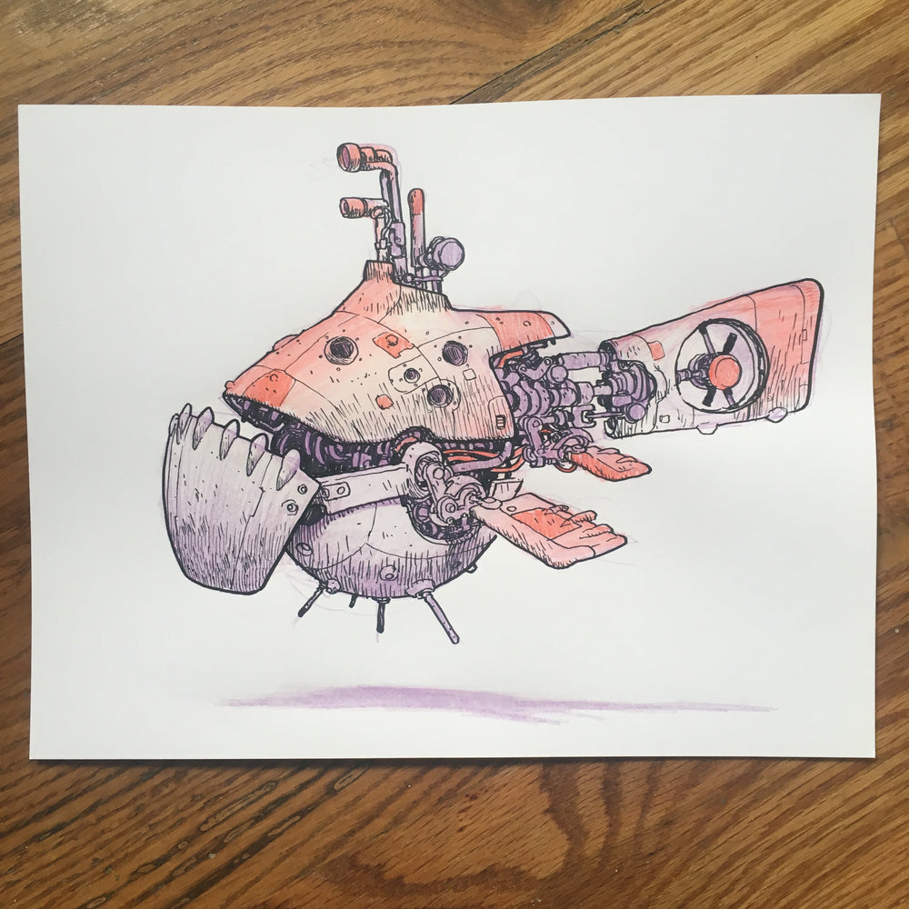 Deep Sea Sub - Original Art