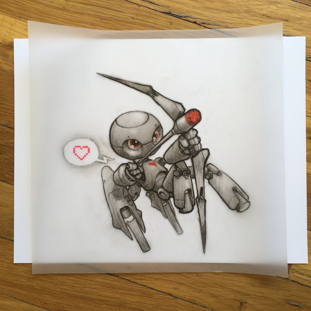 Robo-Cupid - Original Art