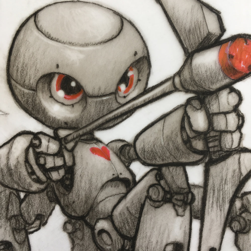 Robo-Cupid - Original Art