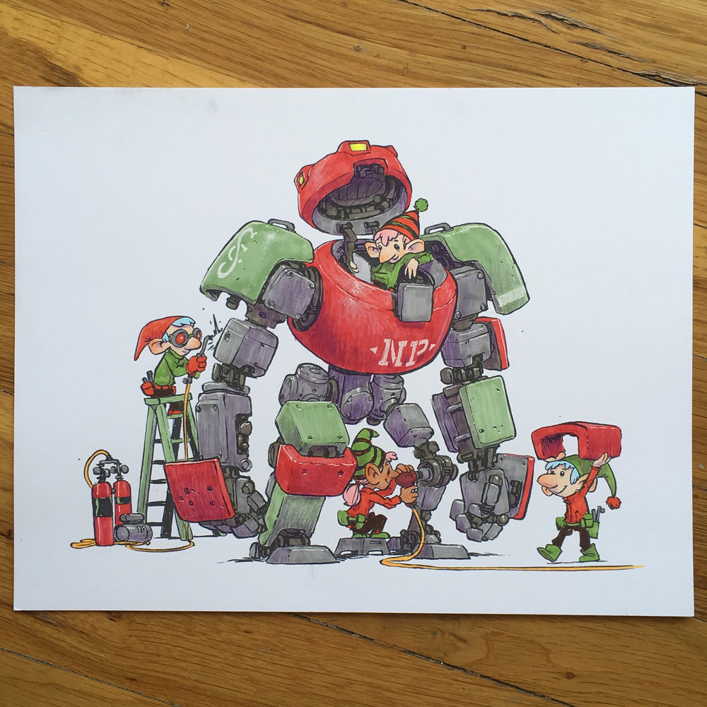 Elf Mech - Original Art