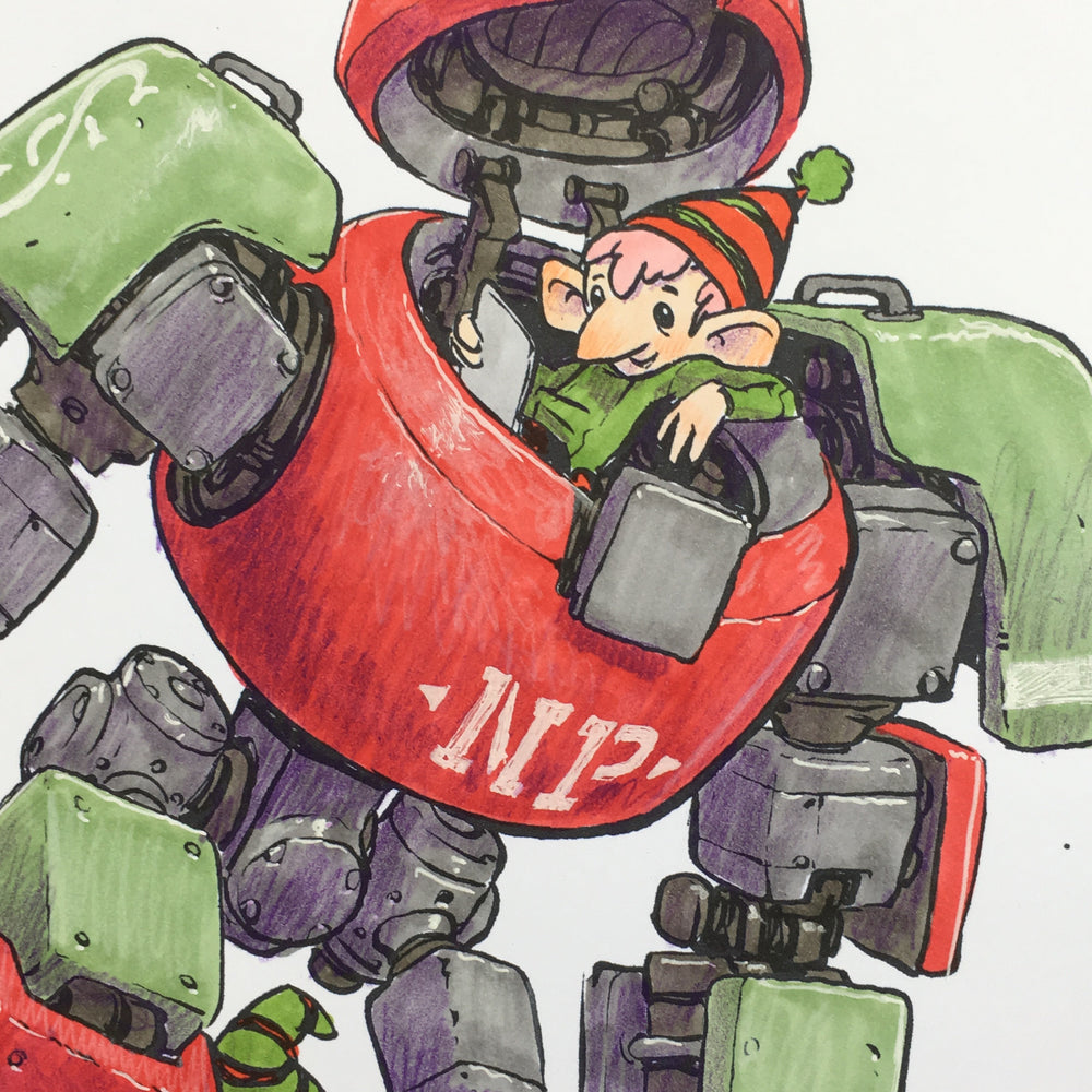 Elf Mech - Original Art