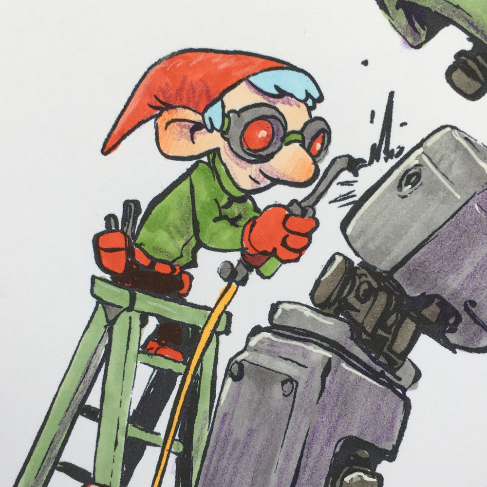 Elf Mech - Original Art