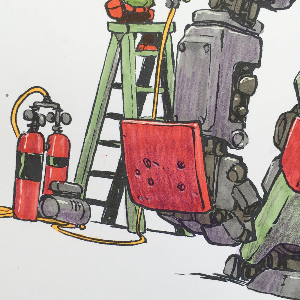 Elf Mech - Original Art