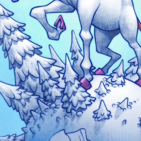 SNOWICORN Print