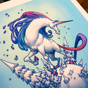 SNOWICORN Print