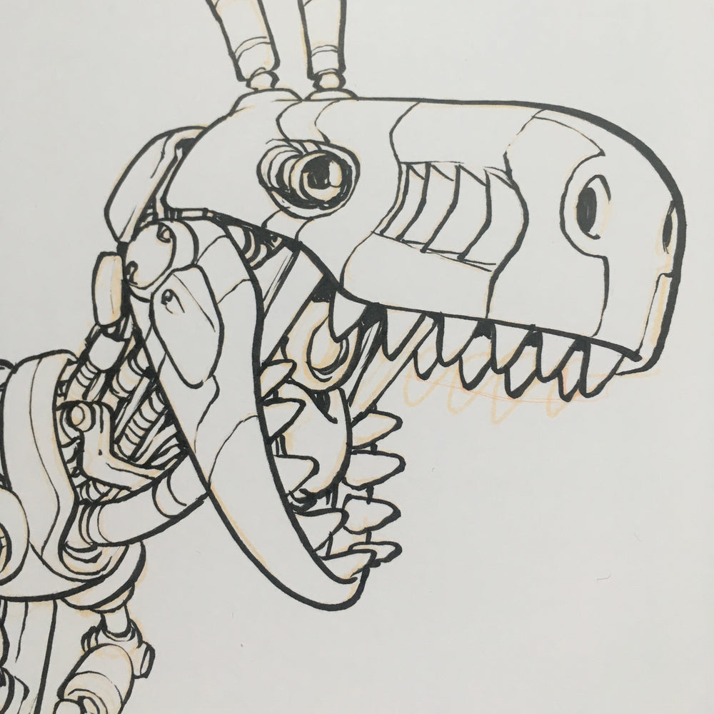 Remote Control Dino - Original Art