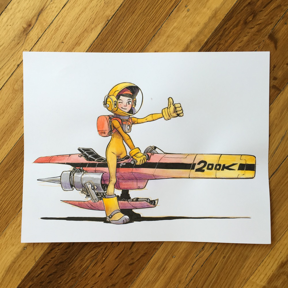 Spacegirl 200k - Original Art